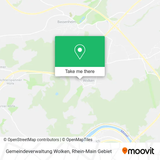 Карта Gemeindeverwaltung Wolken