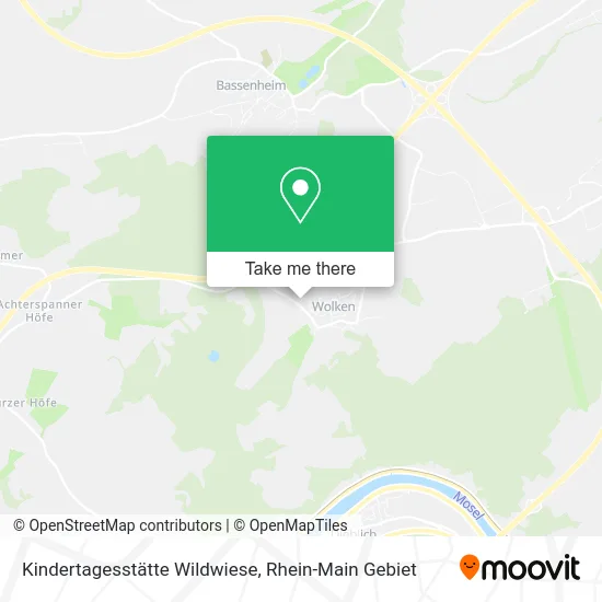 Карта Kindertagesstätte Wildwiese