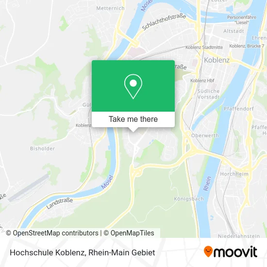 Карта Hochschule Koblenz