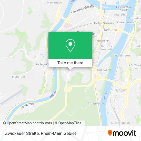 Карта Zwickauer Straße