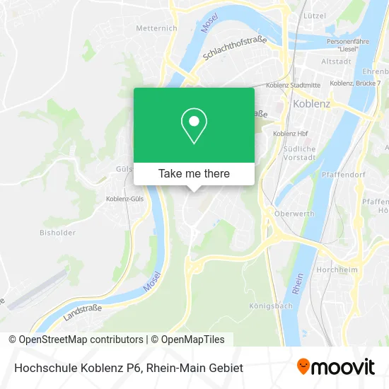 Hochschule Koblenz P6 map