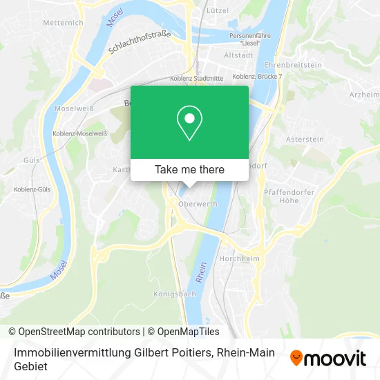 Карта Immobilienvermittlung Gilbert Poitiers