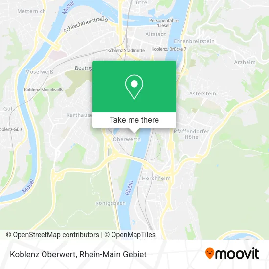 Карта Koblenz Oberwert