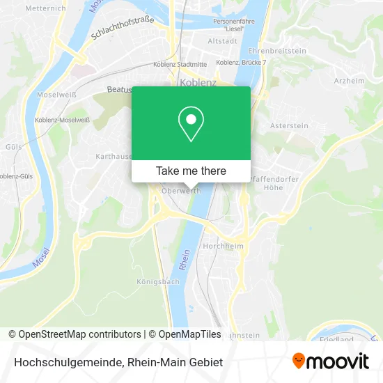 Карта Hochschulgemeinde
