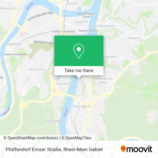 Карта Pfaffendorf Emser Straße