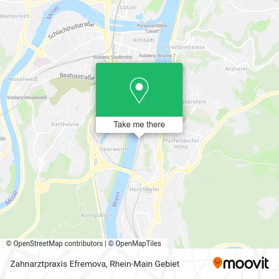 Карта Zahnarztpraxis Efremova