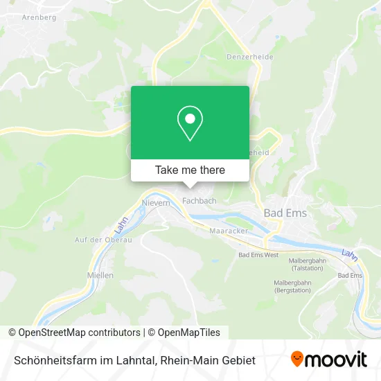 Карта Schönheitsfarm im Lahntal