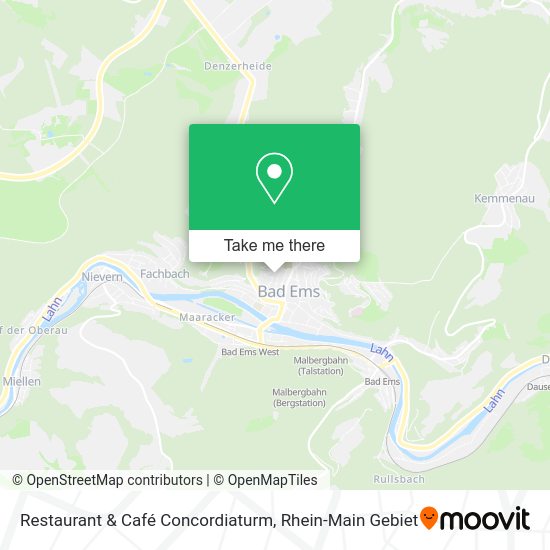 Карта Restaurant & Café Concordiaturm