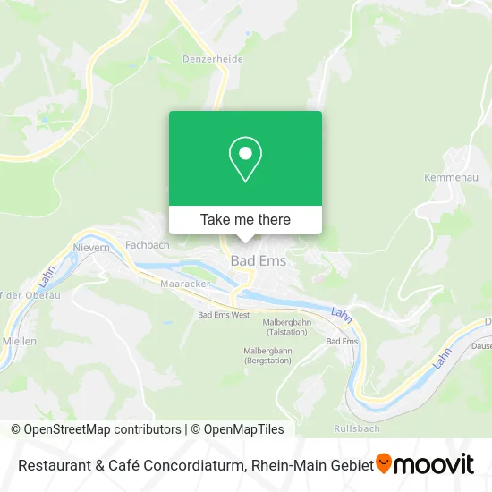 Карта Restaurant & Café Concordiaturm