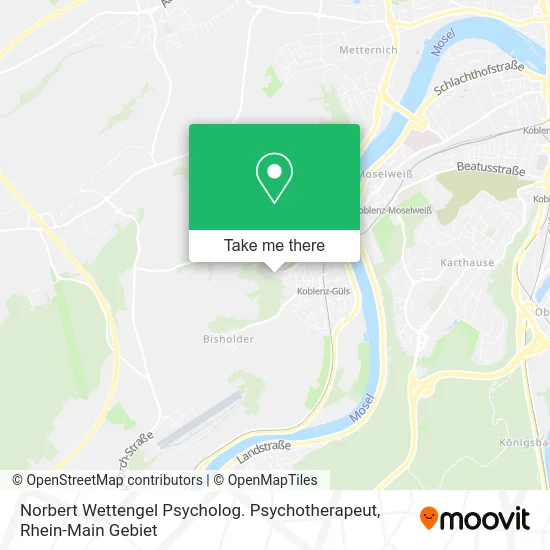 Карта Norbert Wettengel Psycholog. Psychotherapeut