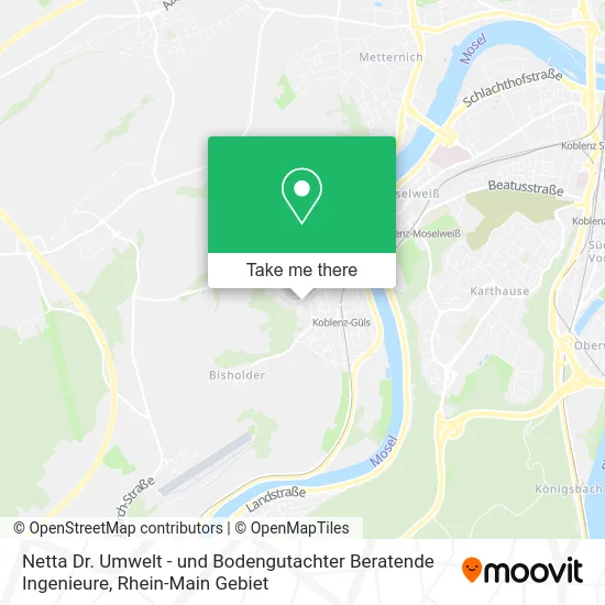 Карта Netta Dr. Umwelt - und Bodengutachter Beratende Ingenieure