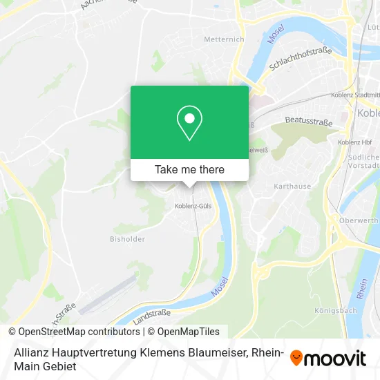 Карта Allianz Hauptvertretung Klemens Blaumeiser