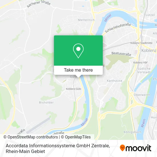 Карта Accordata Informationssysteme GmbH Zentrale