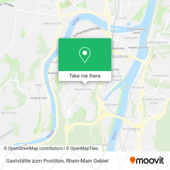 Карта Gaststätte zum Postillon