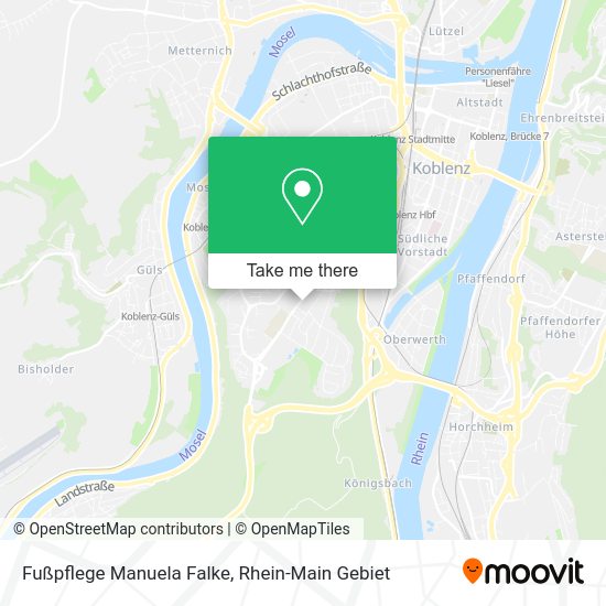 Карта Fußpflege Manuela Falke