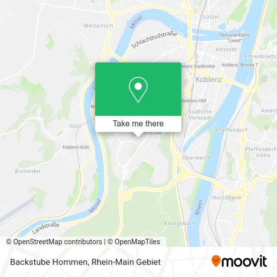Карта Backstube Hommen