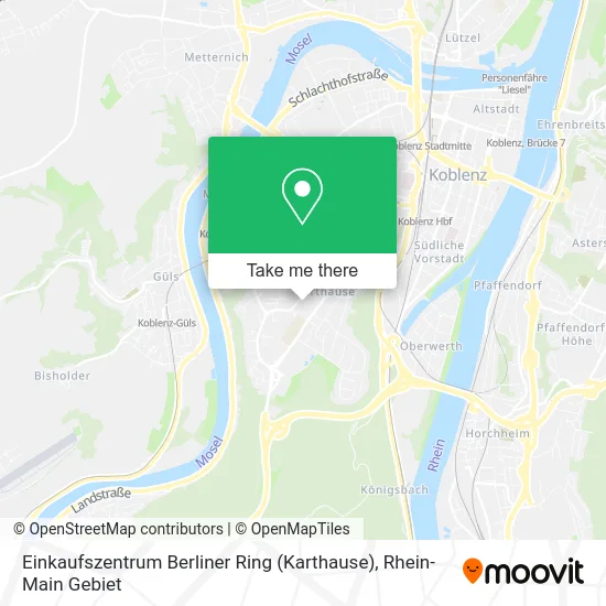 Карта Einkaufszentrum Berliner Ring (Karthause)