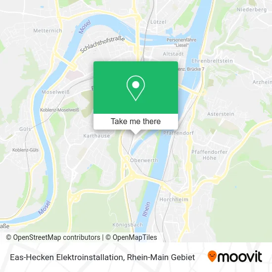 Карта Eas-Hecken Elektroinstallation