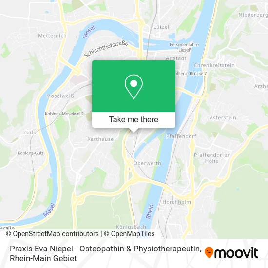 Карта Praxis Eva Niepel - Osteopathin & Physiotherapeutin