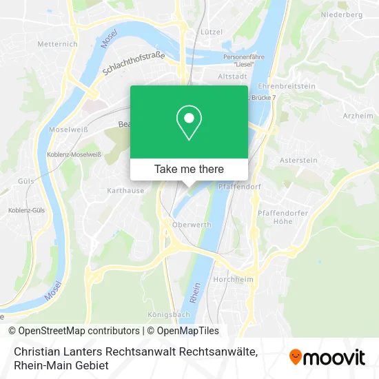 Карта Christian Lanters Rechtsanwalt Rechtsanwälte