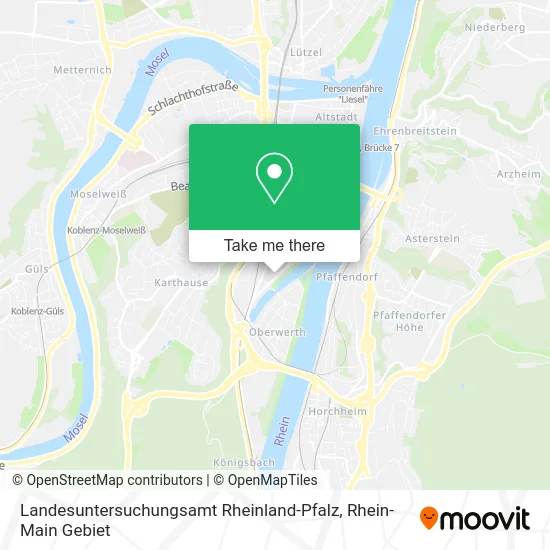 Карта Landesuntersuchungsamt Rheinland-Pfalz