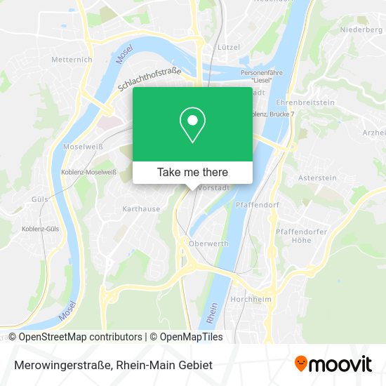 Карта Merowingerstraße