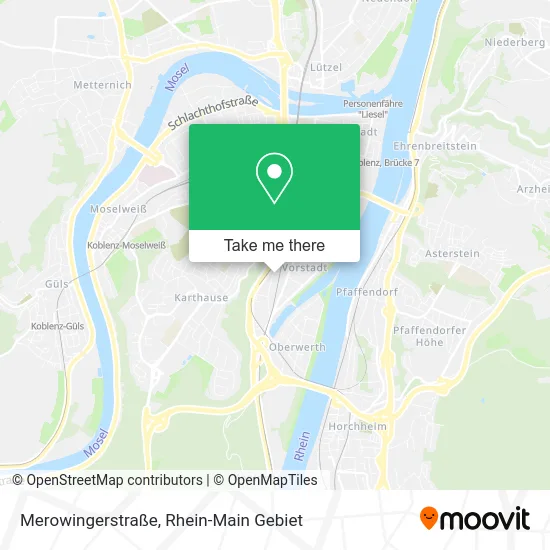 Карта Merowingerstraße