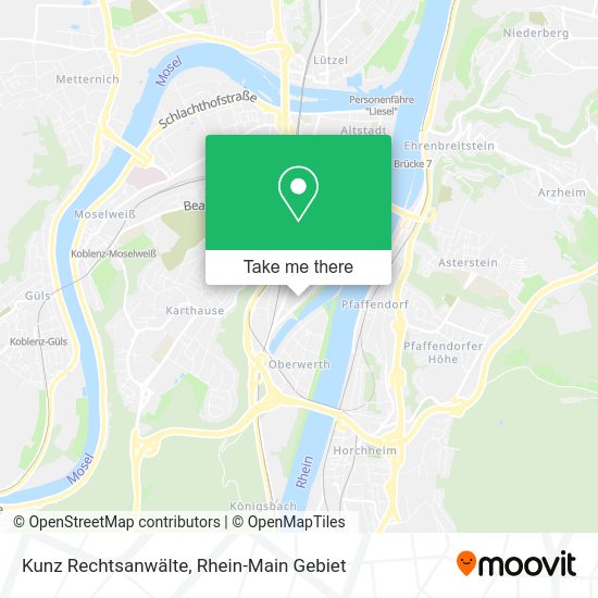 Карта Kunz Rechtsanwälte