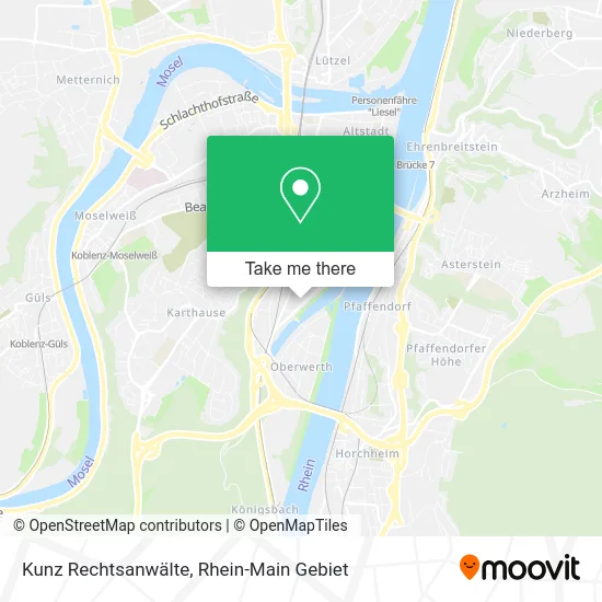 Карта Kunz Rechtsanwälte