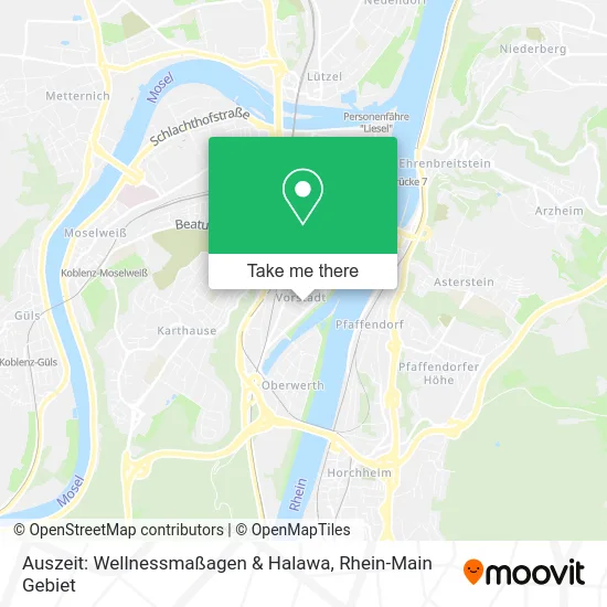 Карта Auszeit: Wellnessmaßagen & Halawa
