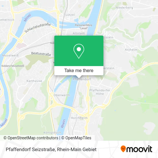 Карта Pfaffendorf Seizstraße