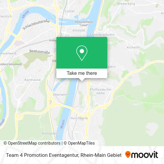 Карта Team 4 Promotion Eventagentur