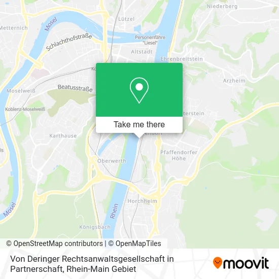 Карта Von Deringer Rechtsanwaltsgesellschaft in Partnerschaft