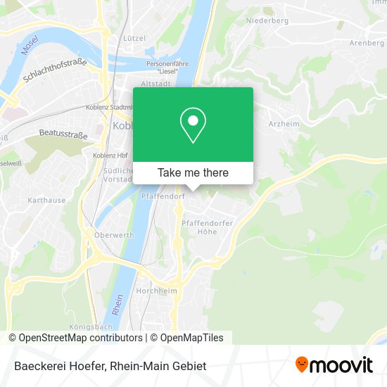 Карта Baeckerei Hoefer