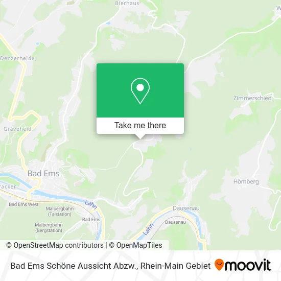 Карта Bad Ems Schöne Aussicht Abzw.