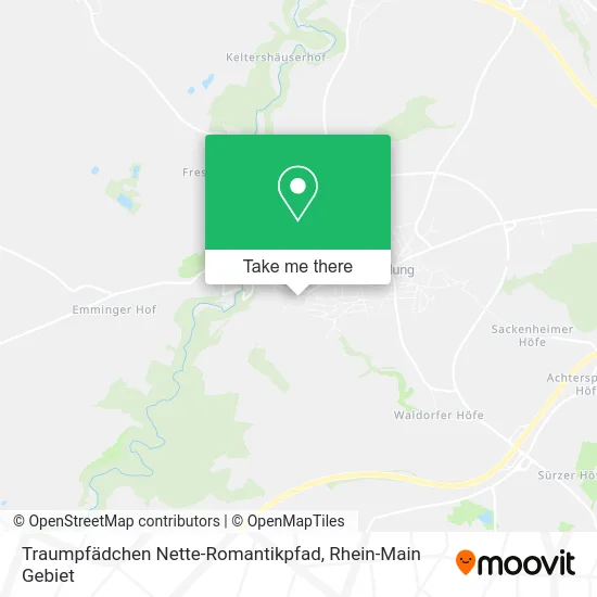 Карта Traumpfädchen Nette-Romantikpfad