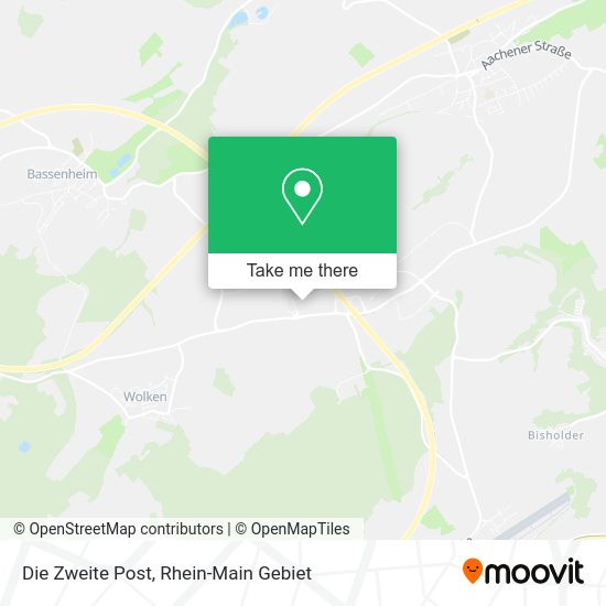Карта Die Zweite Post