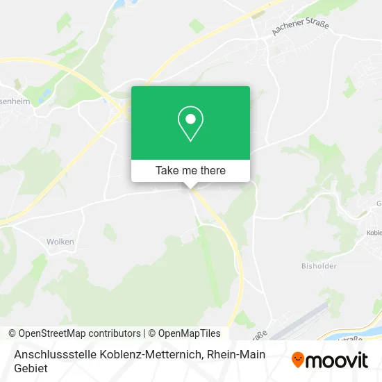 Карта Anschlussstelle Koblenz-Metternich