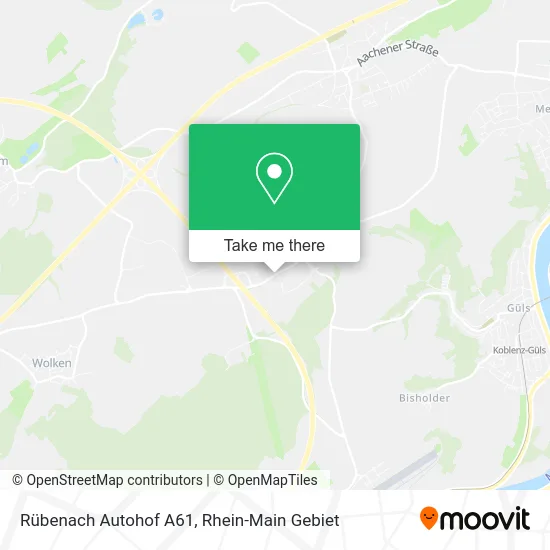 Карта Rübenach Autohof A61