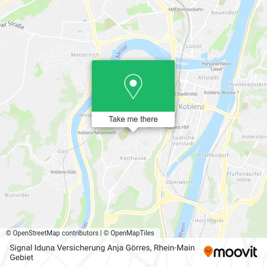 Карта Signal Iduna Versicherung Anja Görres