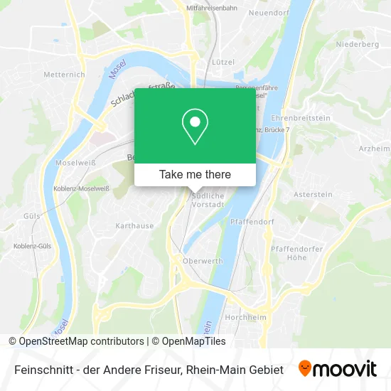 Карта Feinschnitt - der Andere Friseur