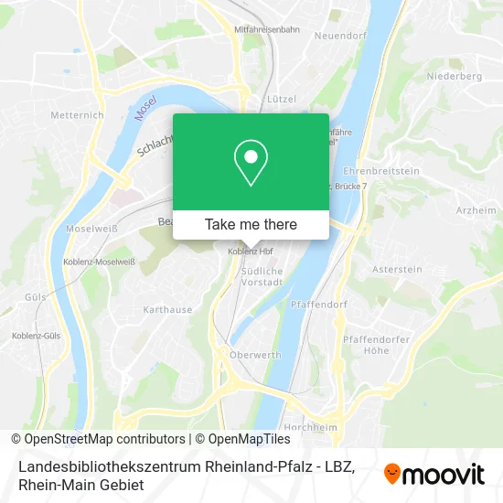 Карта Landesbibliothekszentrum Rheinland-Pfalz - LBZ