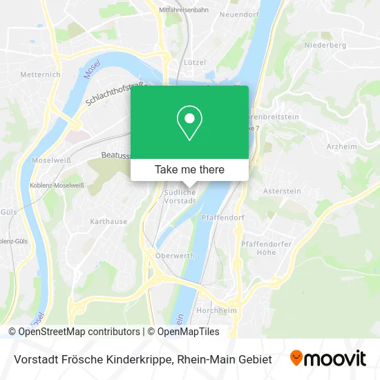 Карта Vorstadt Frösche Kinderkrippe