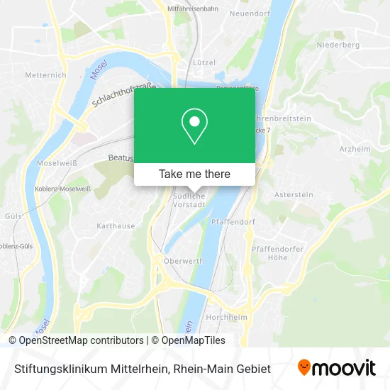 Карта Stiftungsklinikum Mittelrhein