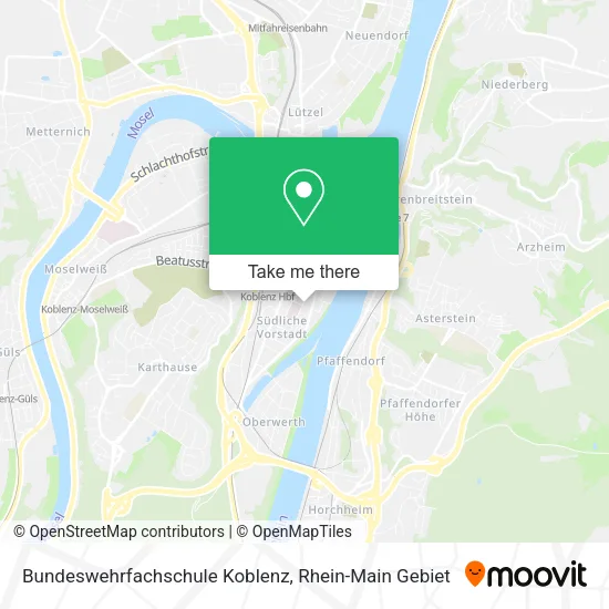 Bundeswehrfachschule Koblenz map