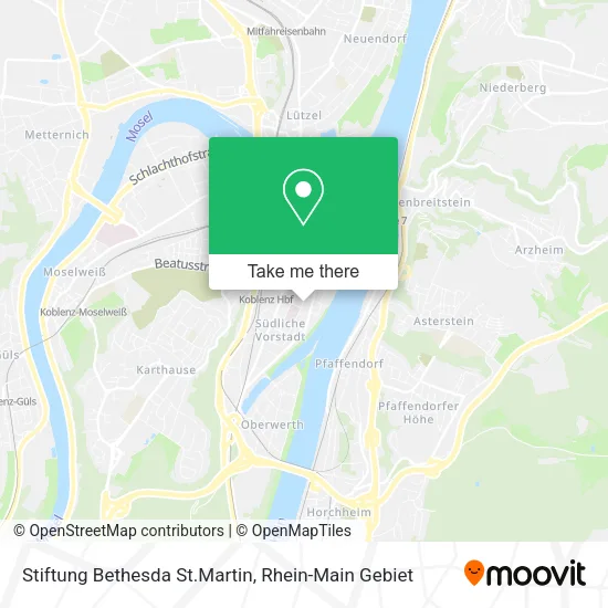 Карта Stiftung Bethesda St.Martin
