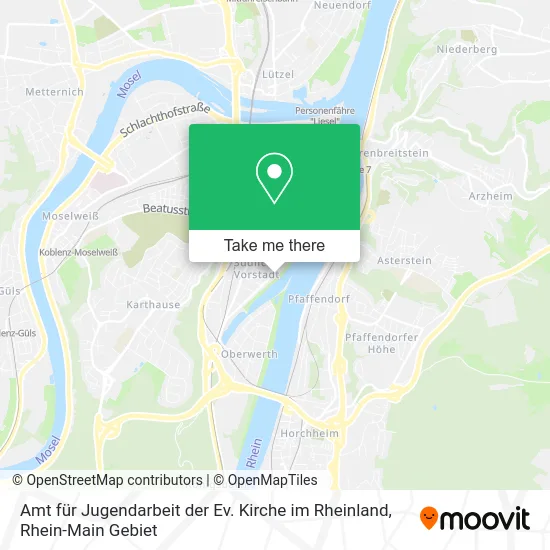 Карта Amt für Jugendarbeit der Ev. Kirche im Rheinland