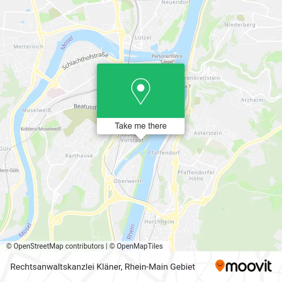 Карта Rechtsanwaltskanzlei Kläner