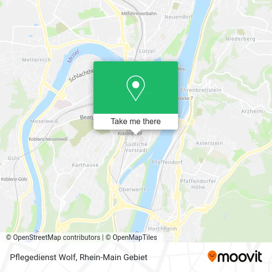 Карта Pflegedienst Wolf