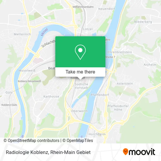 Radiologie Koblenz map